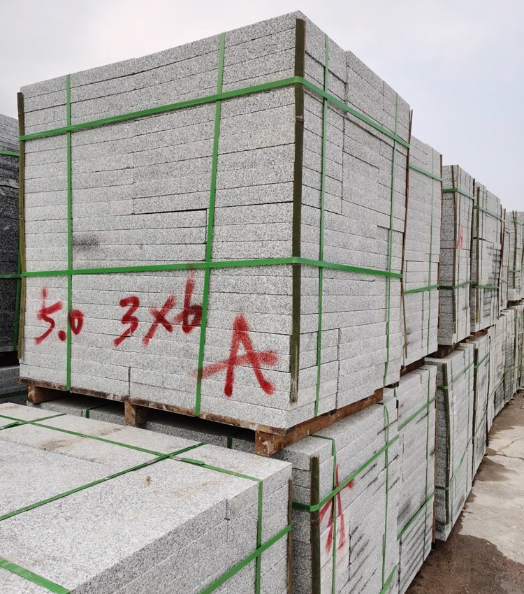 芝麻灰50厚火燒板A料 芝麻灰50厚火燒板A料