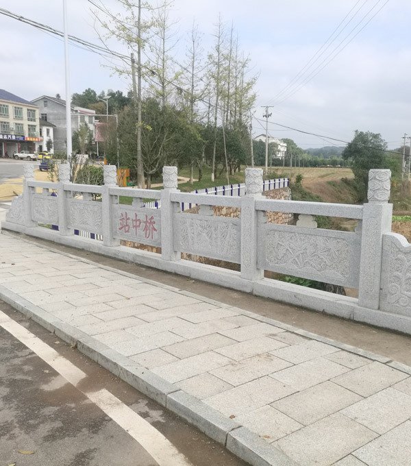 站中橋雕花石欄桿成品 站中橋雕花石欄桿成品