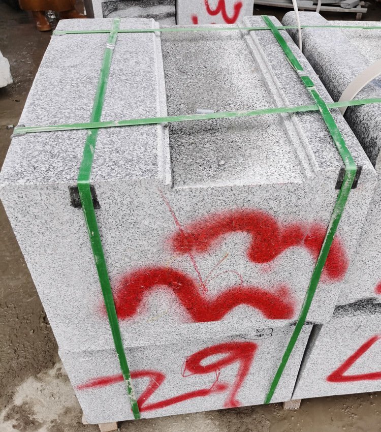 芝麻灰光面石凳成品圖片 芝麻灰光面石凳成品圖片