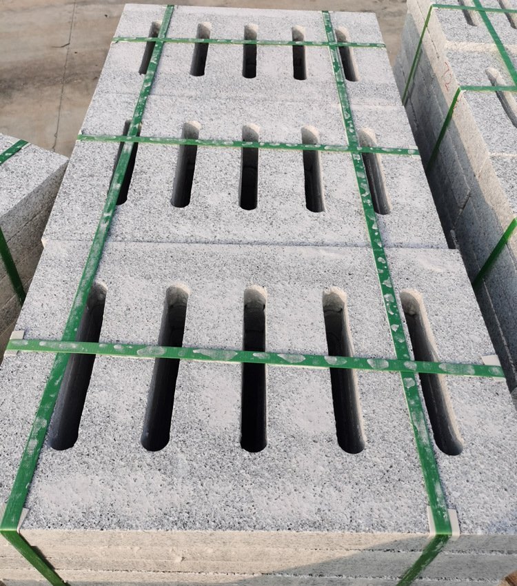 花崗巖火燒面溝蓋板 花崗巖火燒面溝蓋板