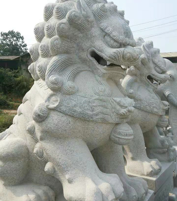 戶外麻石獅子 戶外麻石獅子